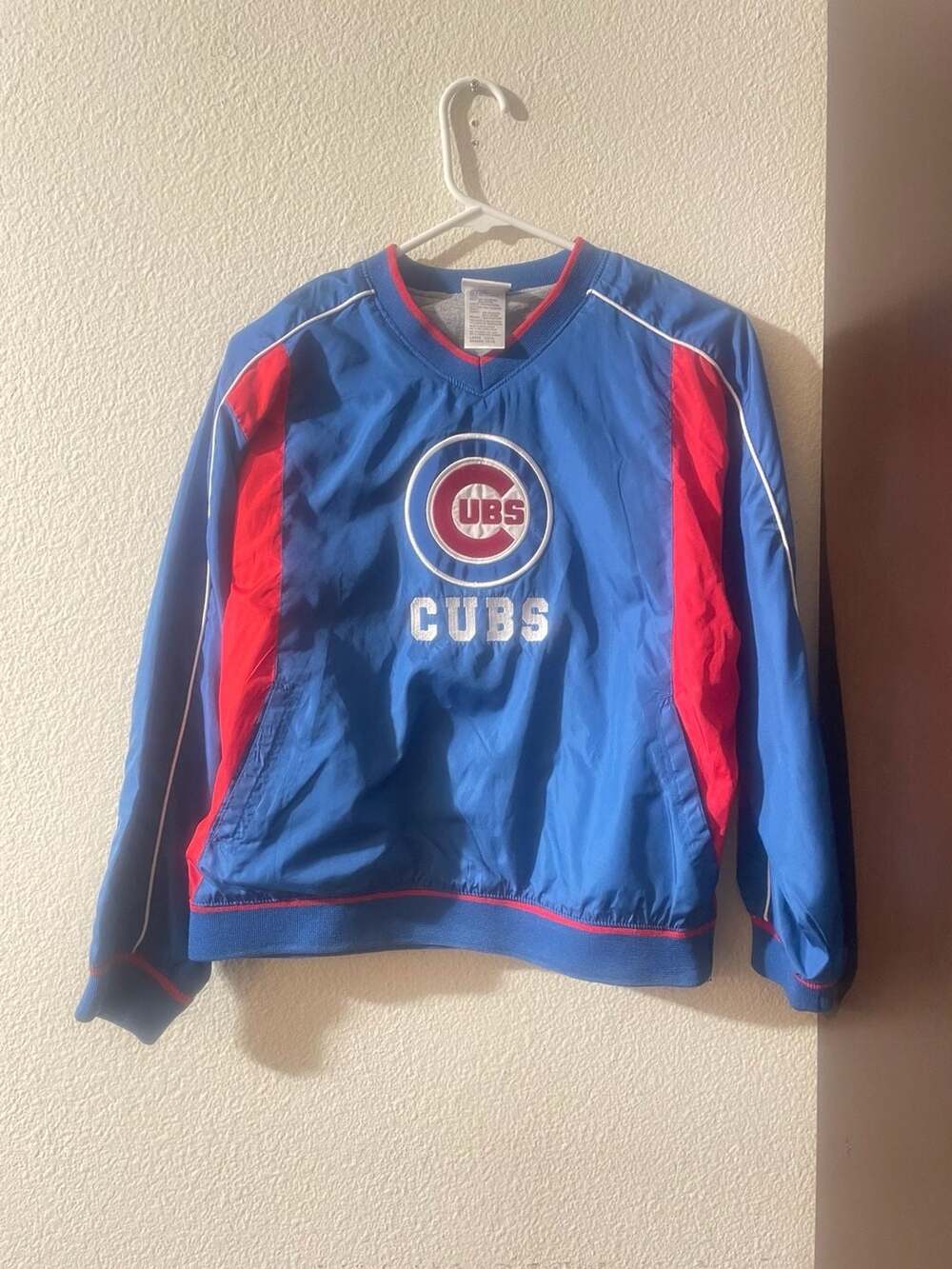 Chicago Cubs MLB Genuine Merchandise youth Large Windbreaker Pullover Jacket